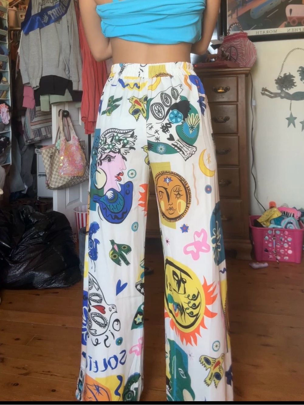 Women’s abstract western pants - Picture 4 of 5